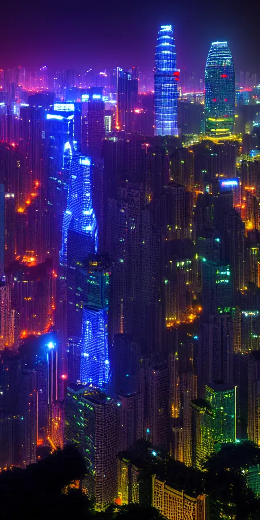 Prompt: Shenzen skyline, cinematic lighting, award-winning, 8k