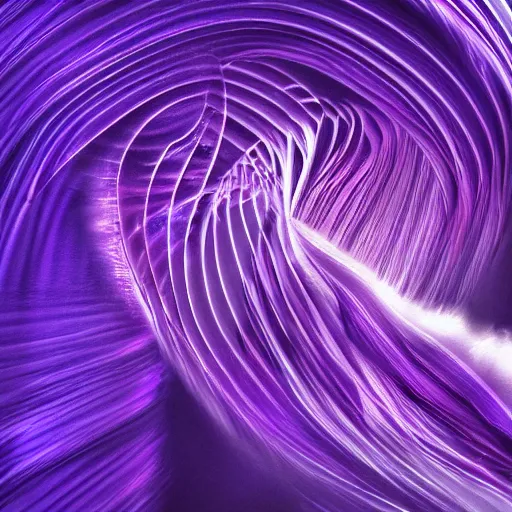 Prompt: photo of a purple tornado, digital art, beautiful dramatic lighting