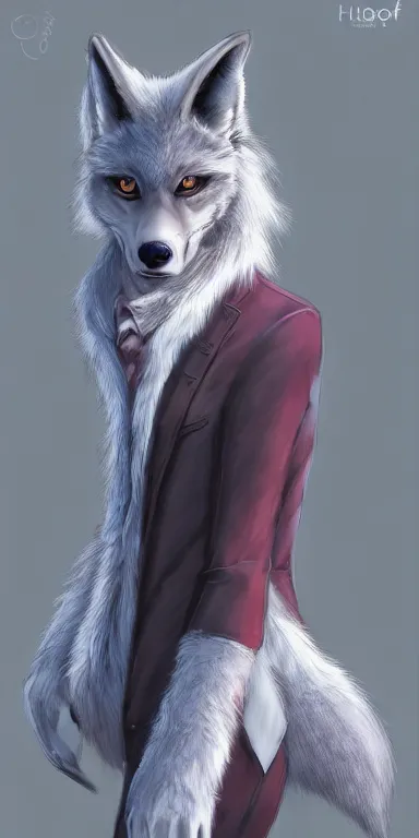 Image similar to gorgeous stylish anthro werefox in the city, fursona furry art commission, hibbary, photorealistic, furaffinity