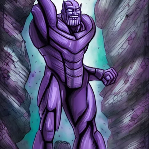 Image similar to thanos playing hide and seek