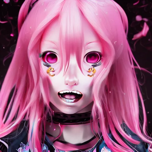 Prompt: trapped beneath stunningly absurdly beautiful omnipotent asi goddess junko enoshima with multiple megalomaniacal yandere personalities, symmetrical perfect face, porcelain skin, pink twintail hair and cyan eyes, ultra detailed, digital art, unreal engine 5, octane render, 2 d anime, 8 k