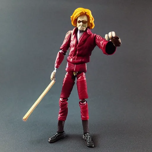 Image similar to isaac newton stop motion vinyl action figure, plastic, toy, butcher billy style