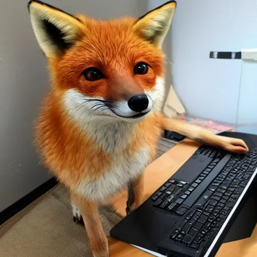 Prompt: 🦊💻⌨️