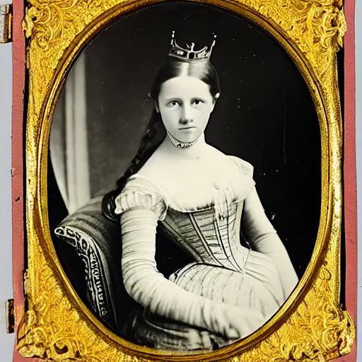 Image similar to a german young adult princess, circa 1 8 5 4