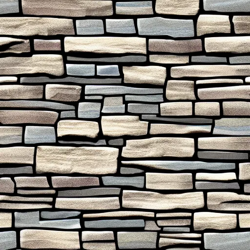 Prompt: stylized stone cladding texture, painterly