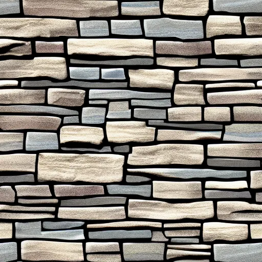 photo of an irregular facade stone wall texture