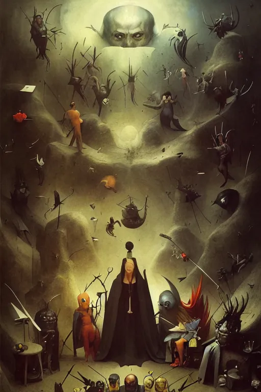 Image similar to hieronymus bosch, greg rutkowski, anna podedworna, painting of the x - men 1 9 9 0 s