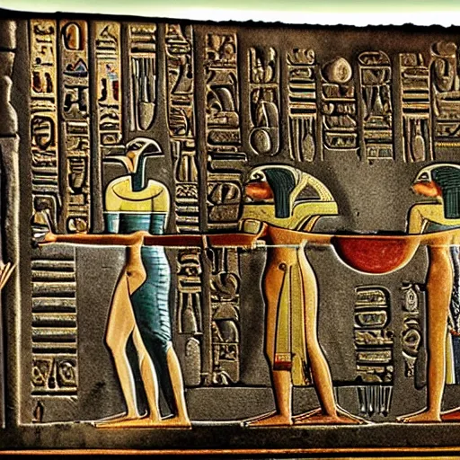Prompt: ancient egyptian computer