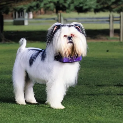 Image similar to an horse shi tzu dog hybrid