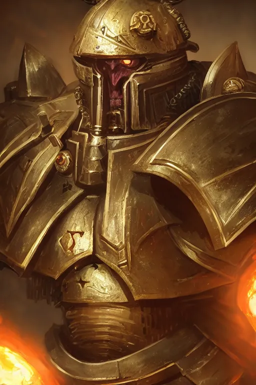 Image similar to armor portrait heros warhammer 4 0 k horus heresy fanart - the primarchs emperor by johannes helgeson animated with vfx concept artist & illustrator global illumination ray tracing hdr fanart arstation zbrush central hardmesh 8 k octane renderer comics stylized