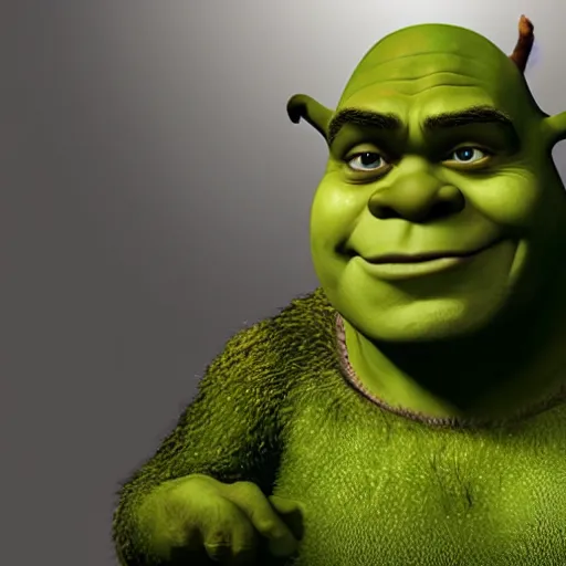 Prompt: shrek as a villain in a horror movie, directed by scott derrickson, found footage, evil and ominous