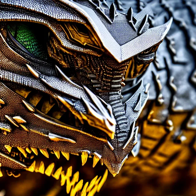 Image similar to armoured dragon, highly detailed, 8 k, hdr, smooth, sharp focus, high resolution, award - winning photo