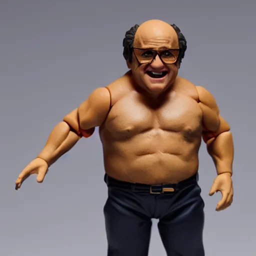 Prompt: Danny Devito action-figure