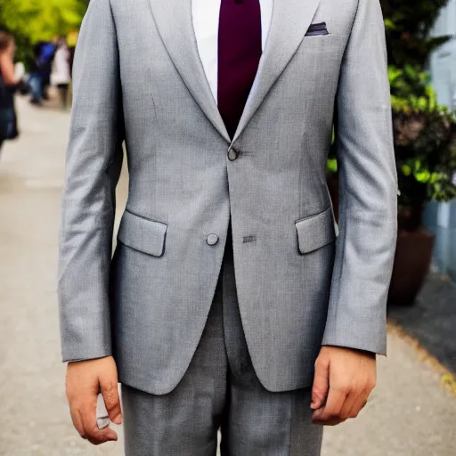 Image similar to a man wearing a suit lemon head