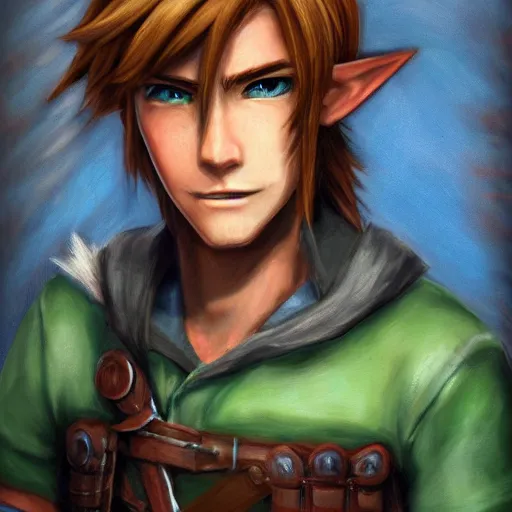 Legend of Zelda Link Portrait · Creative Fabrica