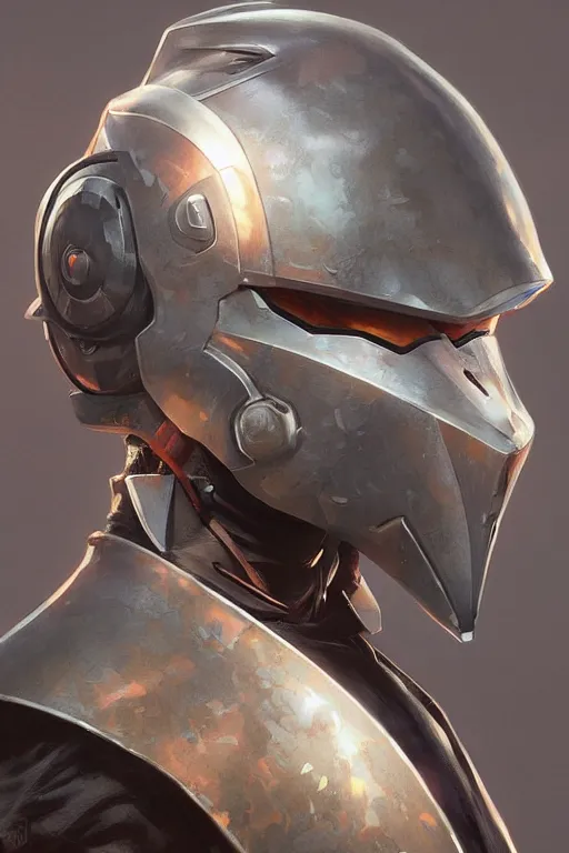 Prompt: helmet ninja mask call of dutty modern global illumination ray tracing hdr fanart arstation concept art, matte, art by wlop and artgerm and greg rutkowski and alphonse mucha