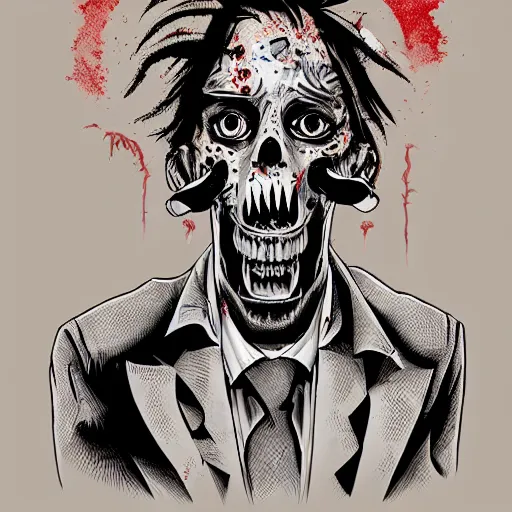 Image similar to zombie punk by malika favre