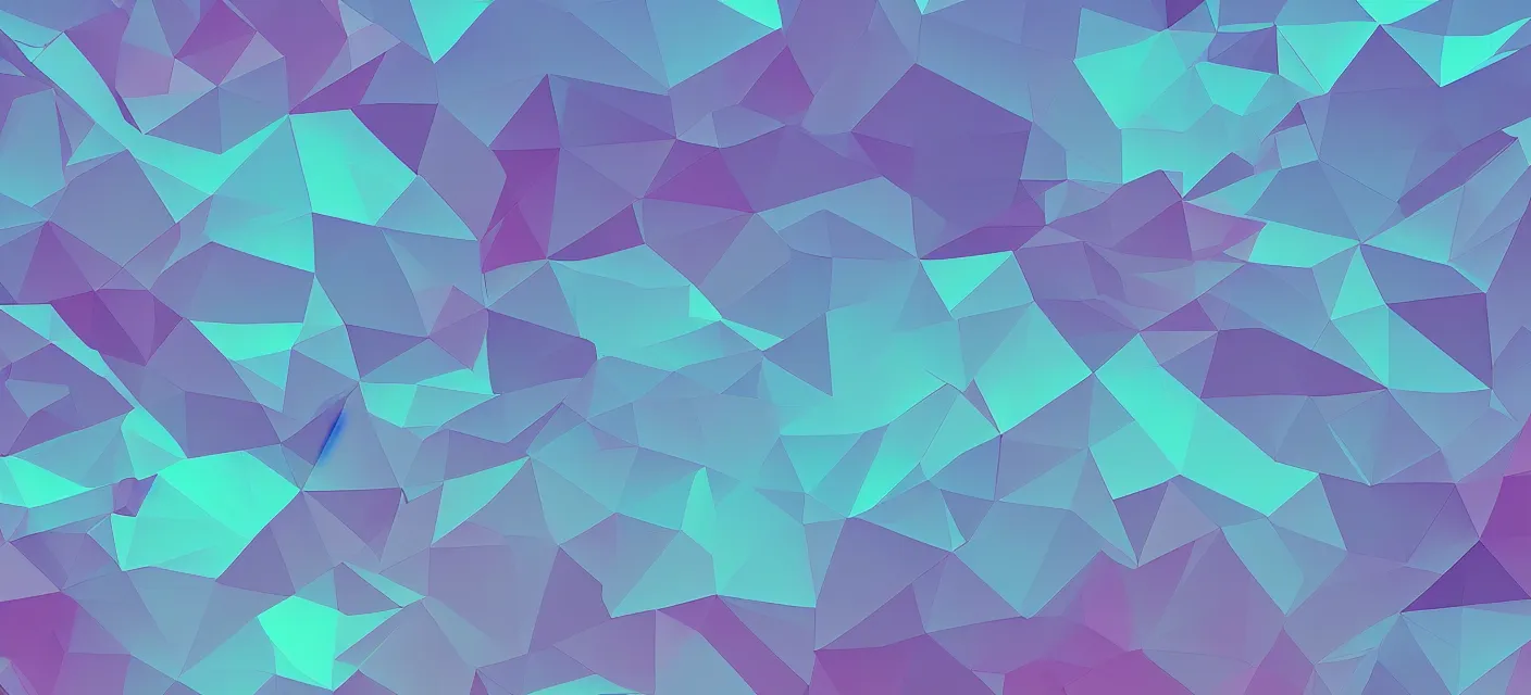 Prompt: large low poly vaporwave pastel colors desktop wallpaper