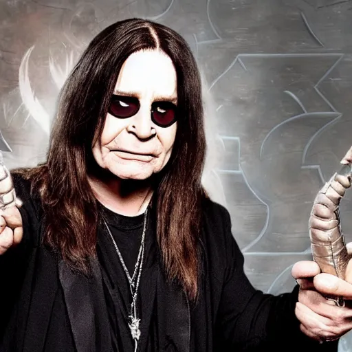 Prompt: Ozzy Osbourne as a Marvel Villian character,realistic,real photo