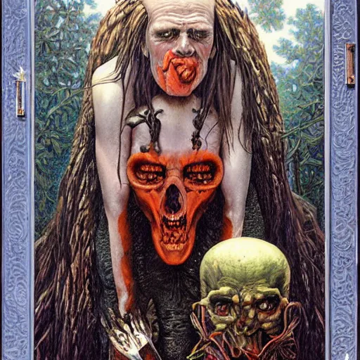 Image similar to an amazing masterpiece of art by gerald brom, trash humpers