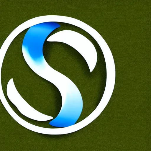 Image similar to Text Yin-Yang written around a green and blue yin-yang logo