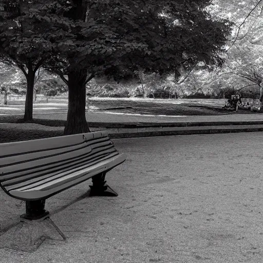 Prompt: A park bench in New york by Kentaro Miura in the style of Berserk Manga, anime, artstation, 4k, manga