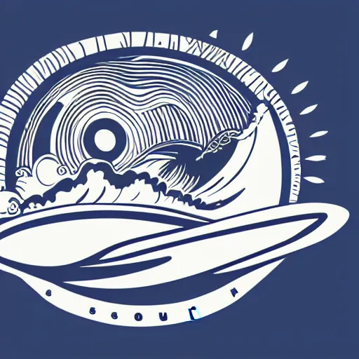 Prompt: : surf logo illustration