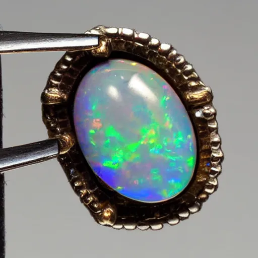 Prompt: Ethiopian welo opal