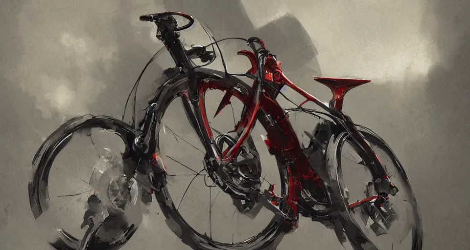 Image similar to bike by ferrari, digital art,ultra realistic,ultra detailed,art by greg rutkowski