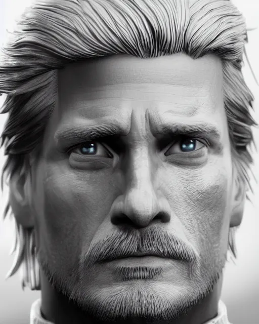 Prompt: jaime donald trump lannister, lord commander of the kingsguard, the kingslayer, close up portrait, highly detailed, hyperrealism, octane render