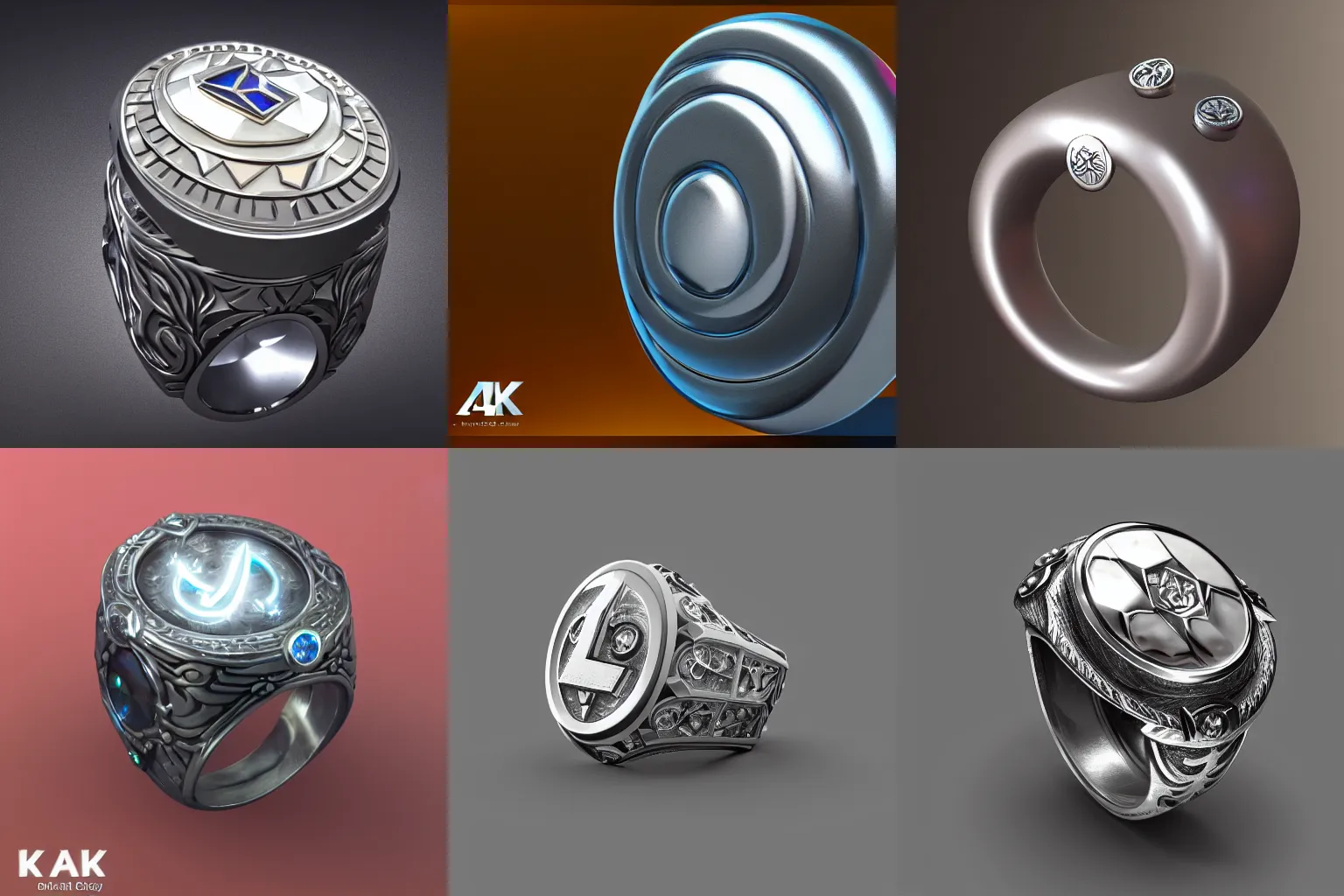 Prompt: silver ring with crystal icon, league of legends, dynamic lights, illustration, trending on artstation, vray 4k