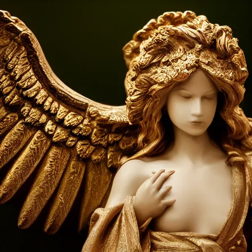 Image similar to beautiful angel with ornate robes, highly detailed, 4k, HDR, smooth, sharp focus, hyper realistic, high resolution, award-winning photo