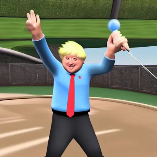 Image similar to Boris Johnson In Wii sports resort