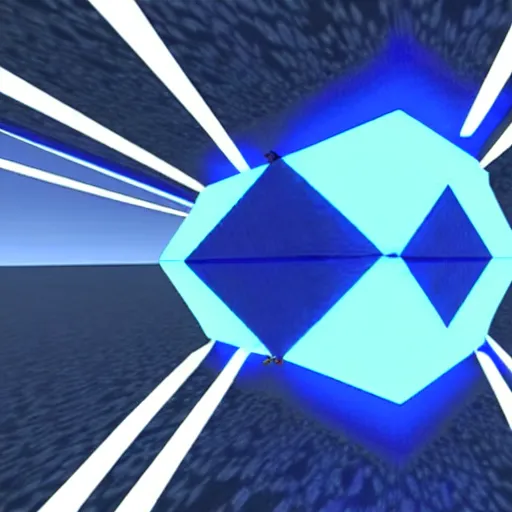 Image similar to tesseract artefact goes without anything like a route of exit,