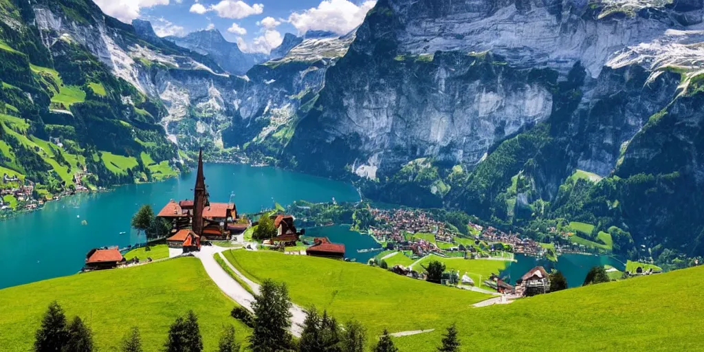 Image similar to Beautiful Switzerland landscape