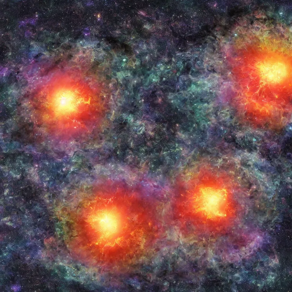 Image similar to the universe being born in a giant explosion