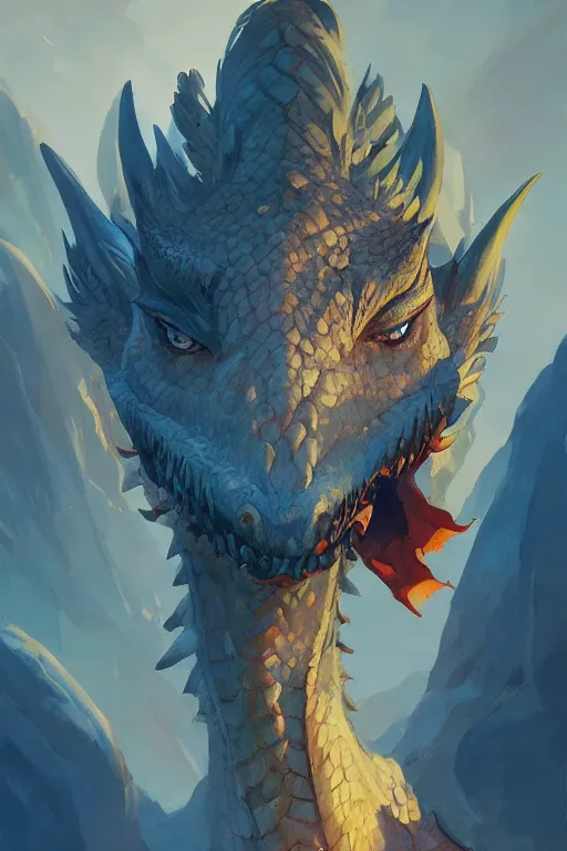 Prompt: portrait of a dragon head , official fanart behance hd artstation by Jesper Ejsing, by RHADS and Makoto Shinkai and Lois van baarle and ilya kuvshinov and rossdraws