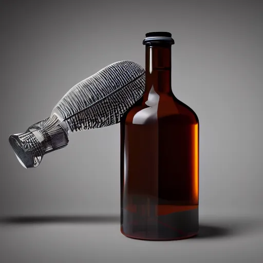 Prompt: a studio photoshoot of a bottle,cinematic,realistic,hyperdetailed,ultradetail