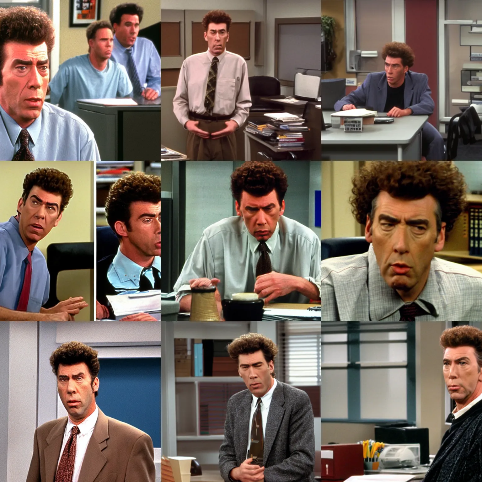 Prompt: kramer in the office