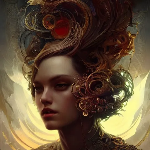 Image similar to one thousanth mental breakdown, intricate, elegant, wavy, zig zag, jagged, varnished, rgb crt scanlines, highly detailed, smooth, sharp focus, award - winning, masterpiece, in the style of tom bagshaw, cedric peyravernay, peter mohrbacher, pinterest