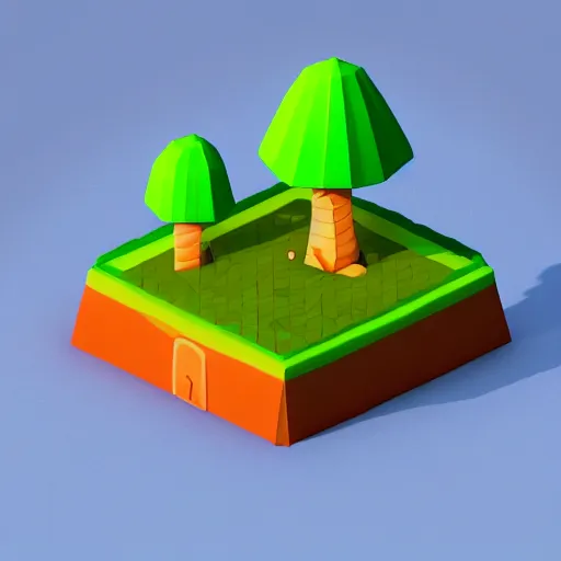 Prompt: a cute little matte low poly isometric mushroom, lat lighting, soft shadows, trending on artstation, 3d render, monument valley, fez video game,