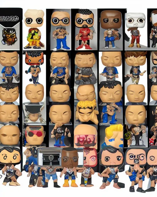 Image similar to wrestler Funko Pop. Photographic, photography