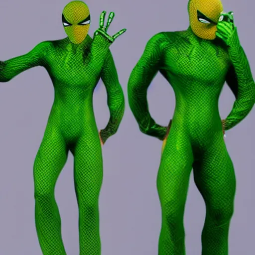 Prompt: green spiderman