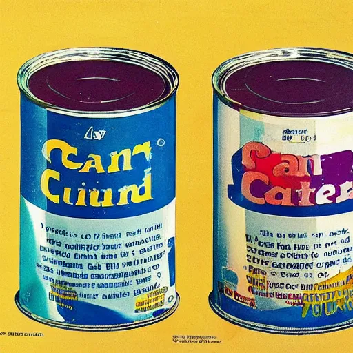 Prompt: can of paint ad, modern, catalogue