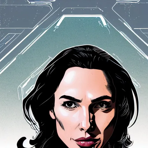 Prompt: portrait of gal gadot, by laurie greasley and james stokoe, 4 k, 8 k