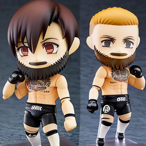 Prompt: an anime nendoroid of conor mcgregor, figurine, detailed product photo.
