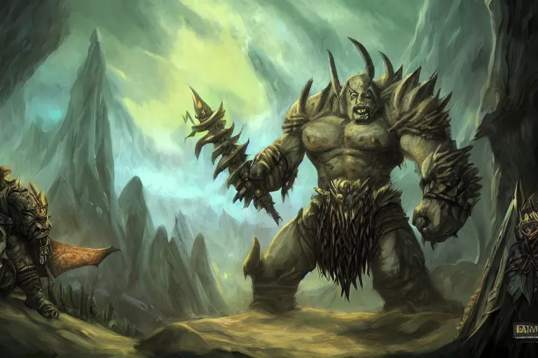 Image similar to orc, world of warcraft, trending on art station, fantasy, smooth