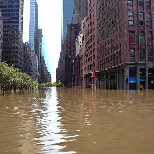 Prompt: nyc flooded