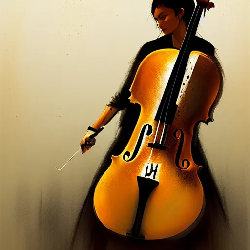 Prompt: body as a cello by greg rutkowski