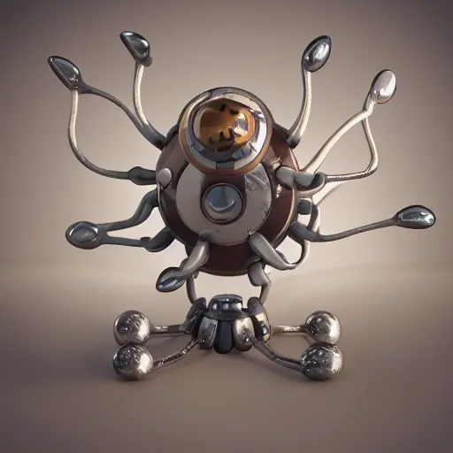 Image similar to photography of a realistic magneton animal, ultra detailed, 8 k, cinematic lighting, natural background, trending on artstation, pokemon